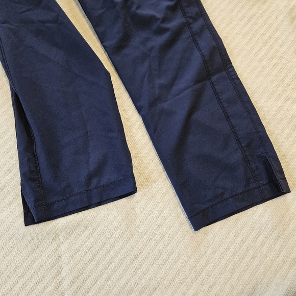 Cherokee Infinity Navy Blue Scrub Set Medium Top & Petite Medium Pants Nice Set - Picture 2 of 13